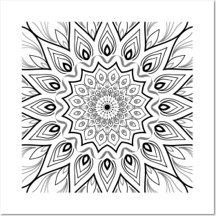 Intricate Pattern Mandala All Over Print Posters and Art